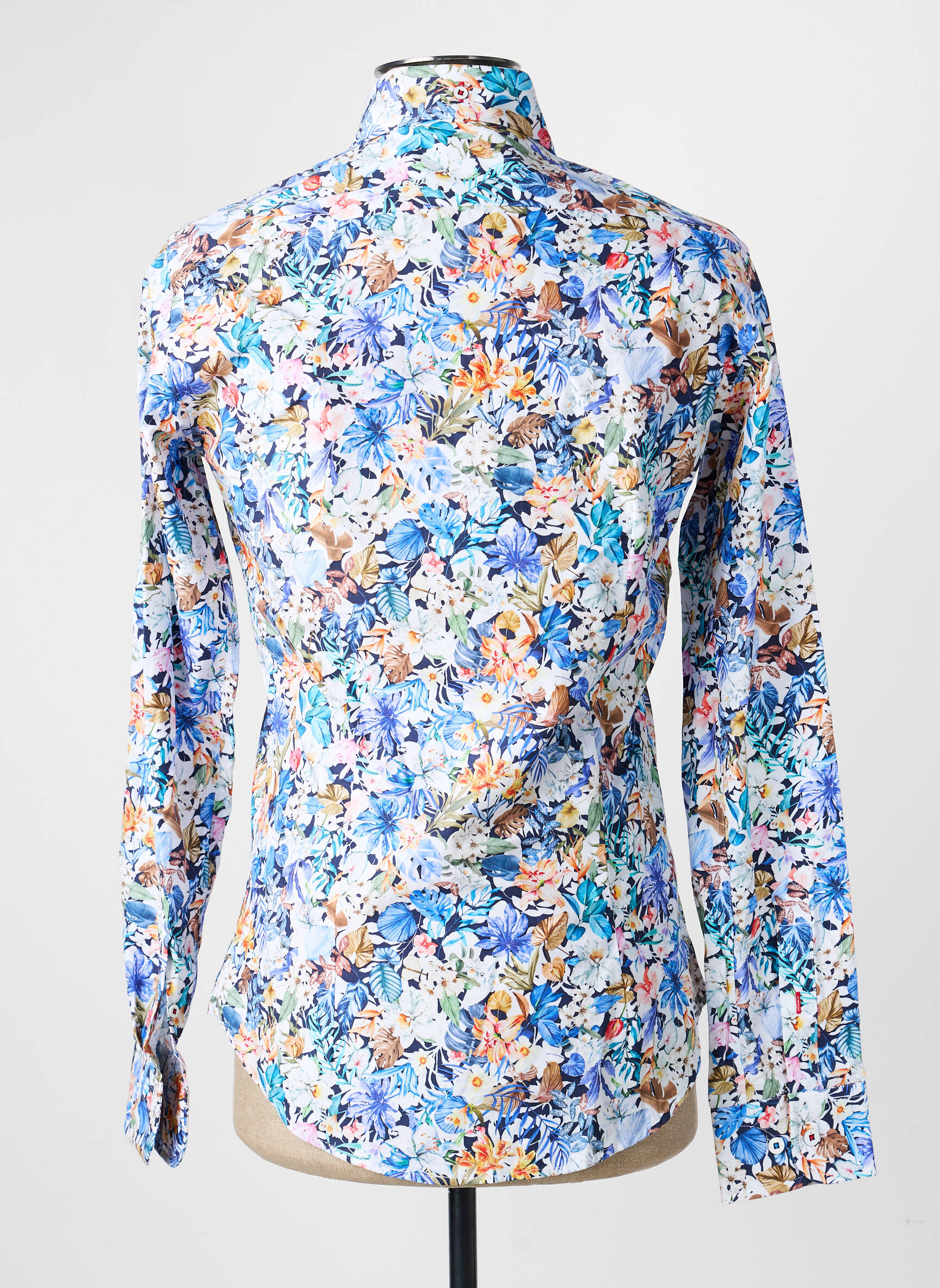 Chemise manches longues coupe cintrée bleu THE SURFCAR homme