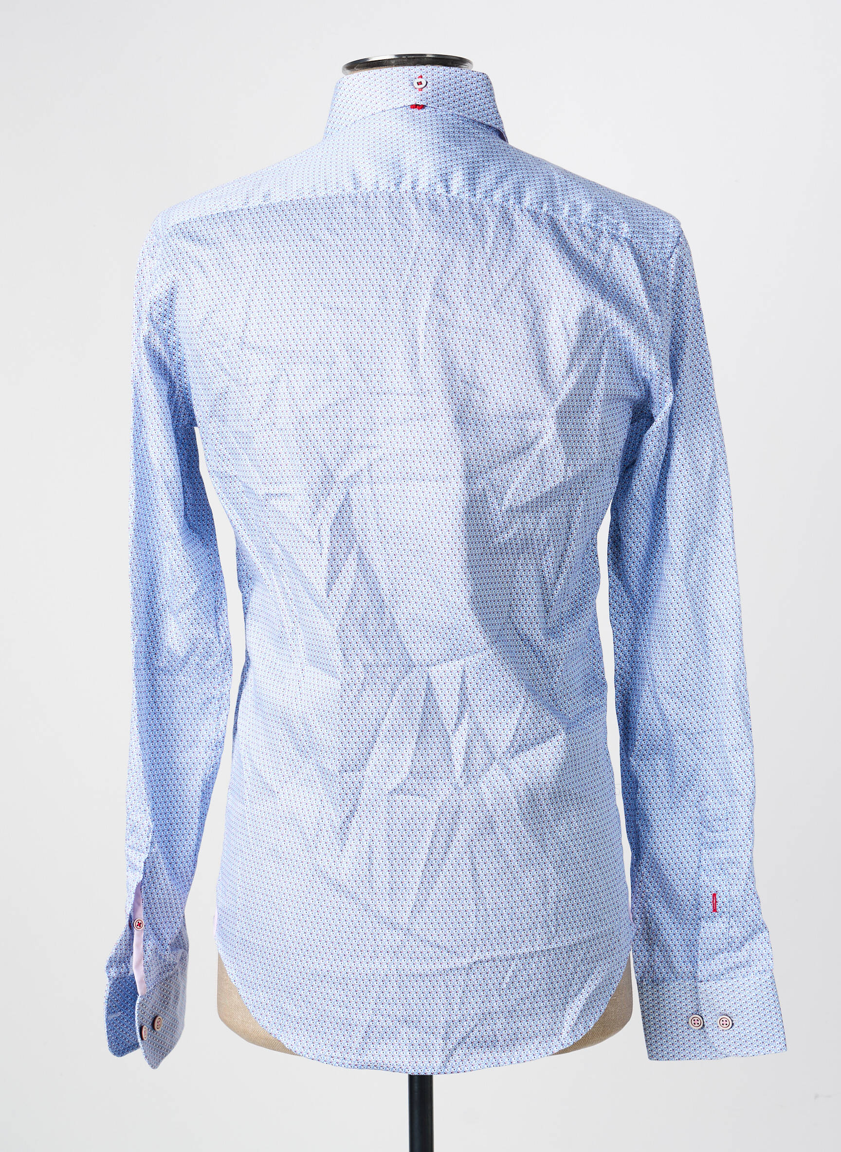Chemise manches longues imprimé fantaisie bleu DARIO BELTRAN homme
