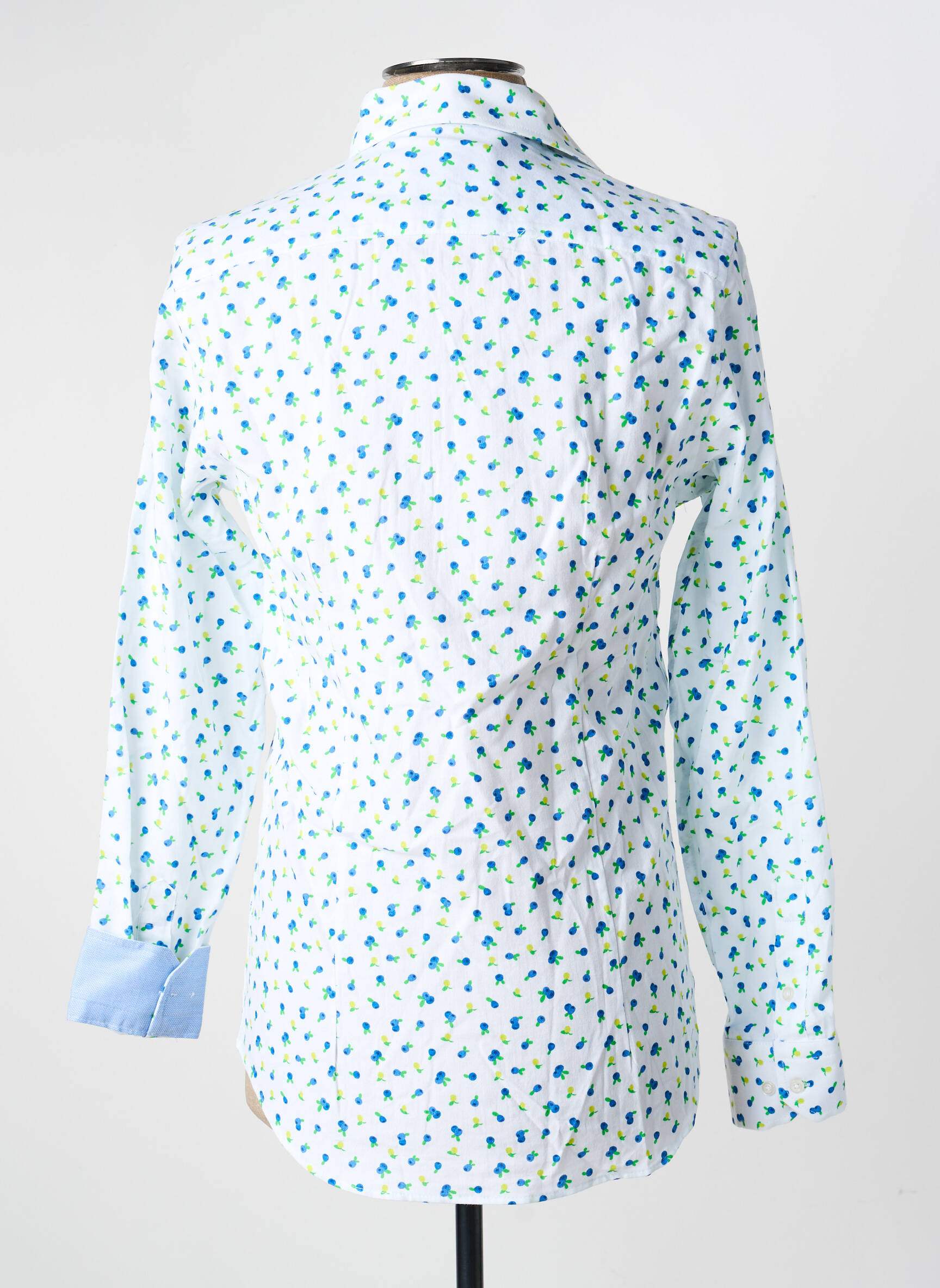 Chemise manches longues imprimé fantaisie blanc RECYCLED ART WORLD homme