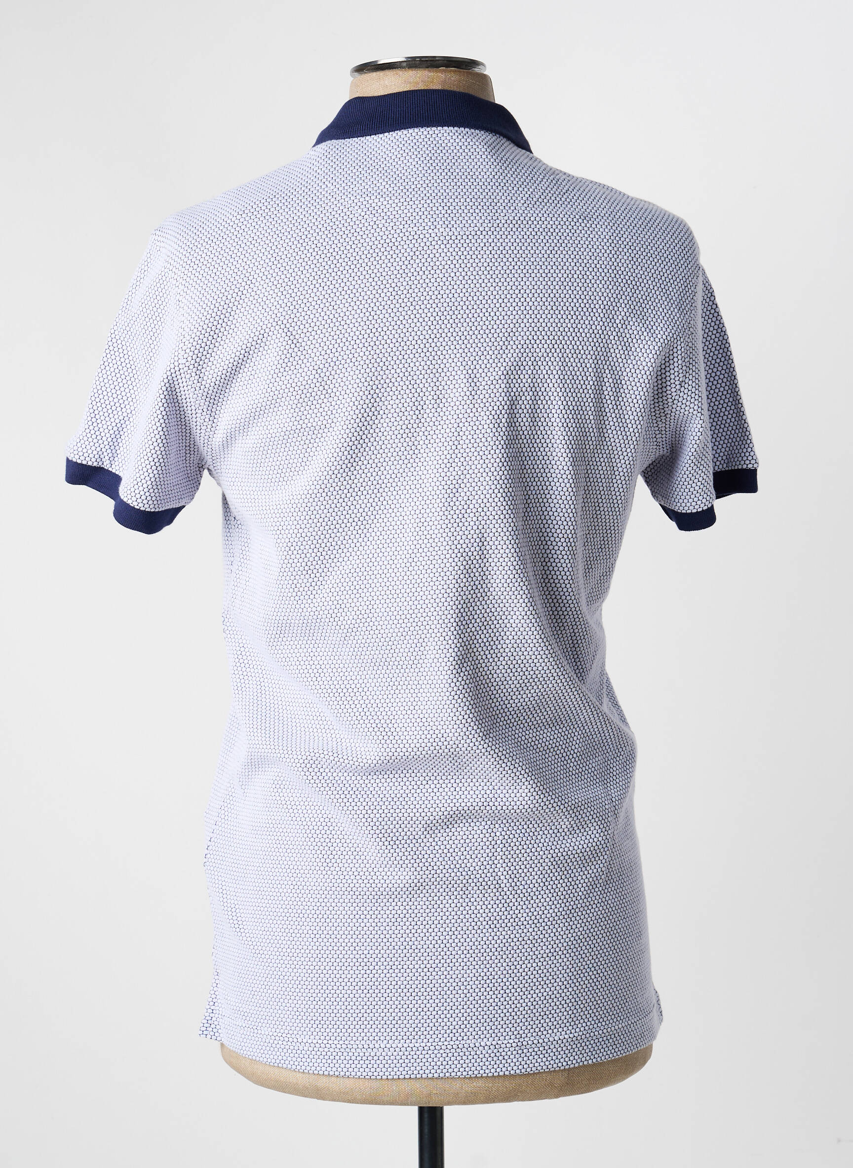 Polo tissage jersey manches courtes bleu THE SURFCAR homme