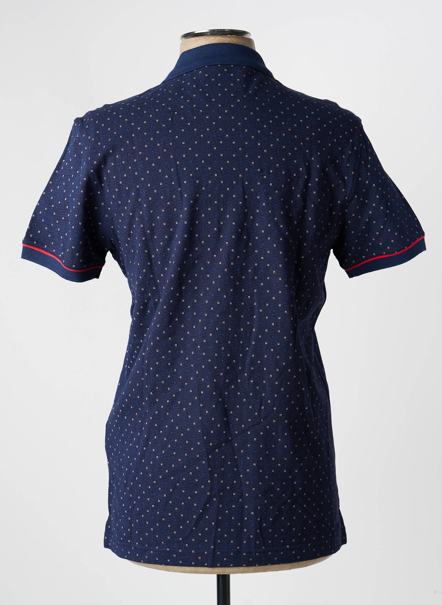 Polo tissage jersey manches courtes bleu DARIO BELTRAN homme