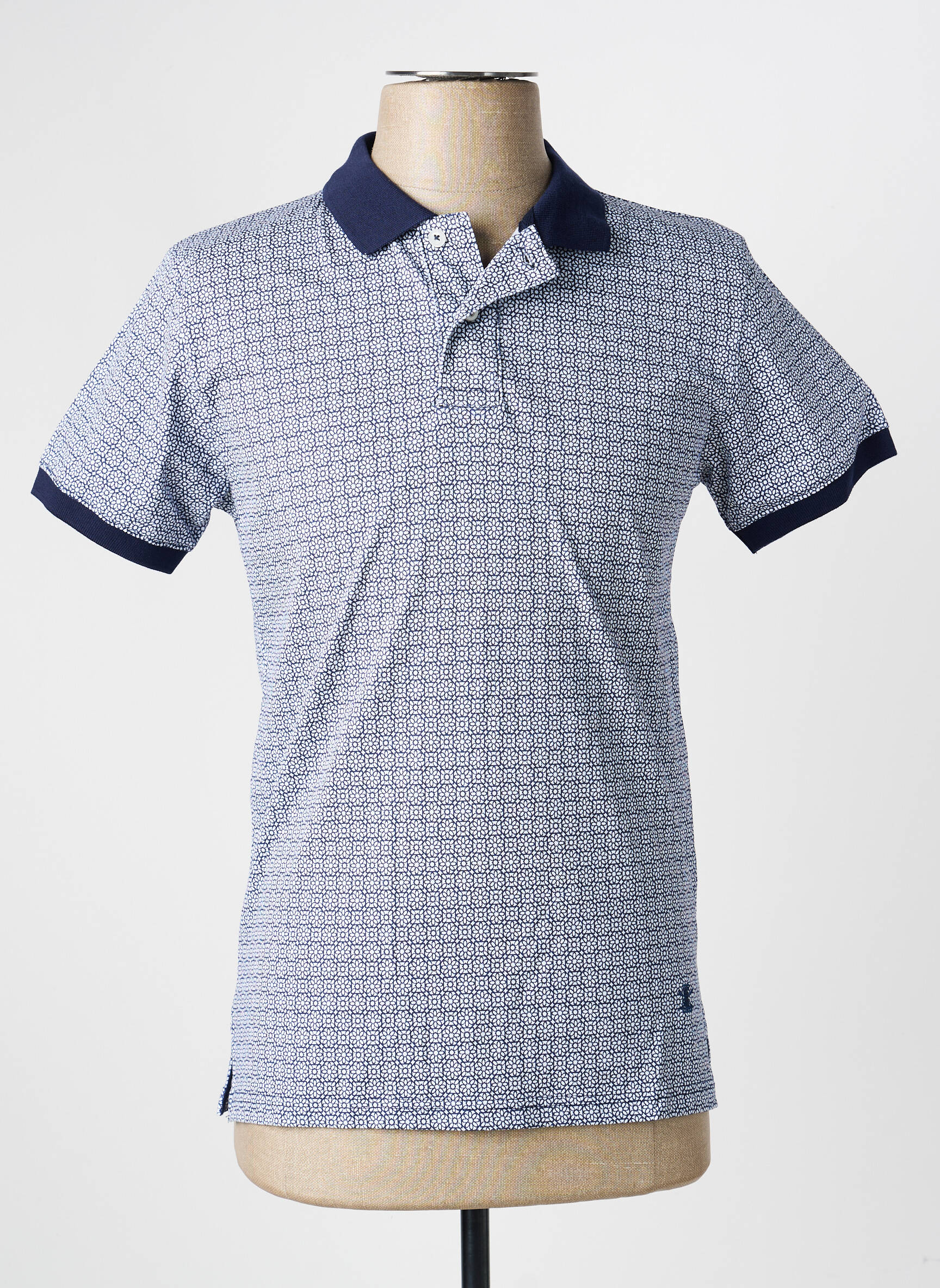 Polo tissage jersey manches courtes bleu !OHO! homme