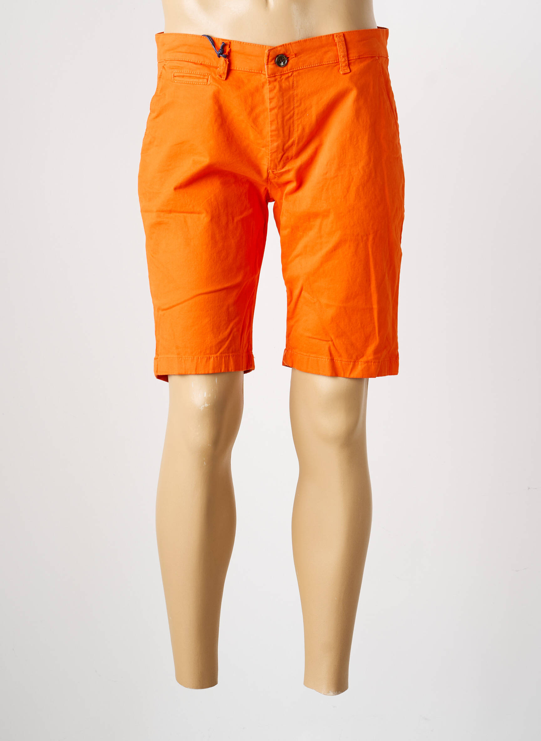 Bermuda tissage denim taille normale orange RECYCLED ART WORLD homme