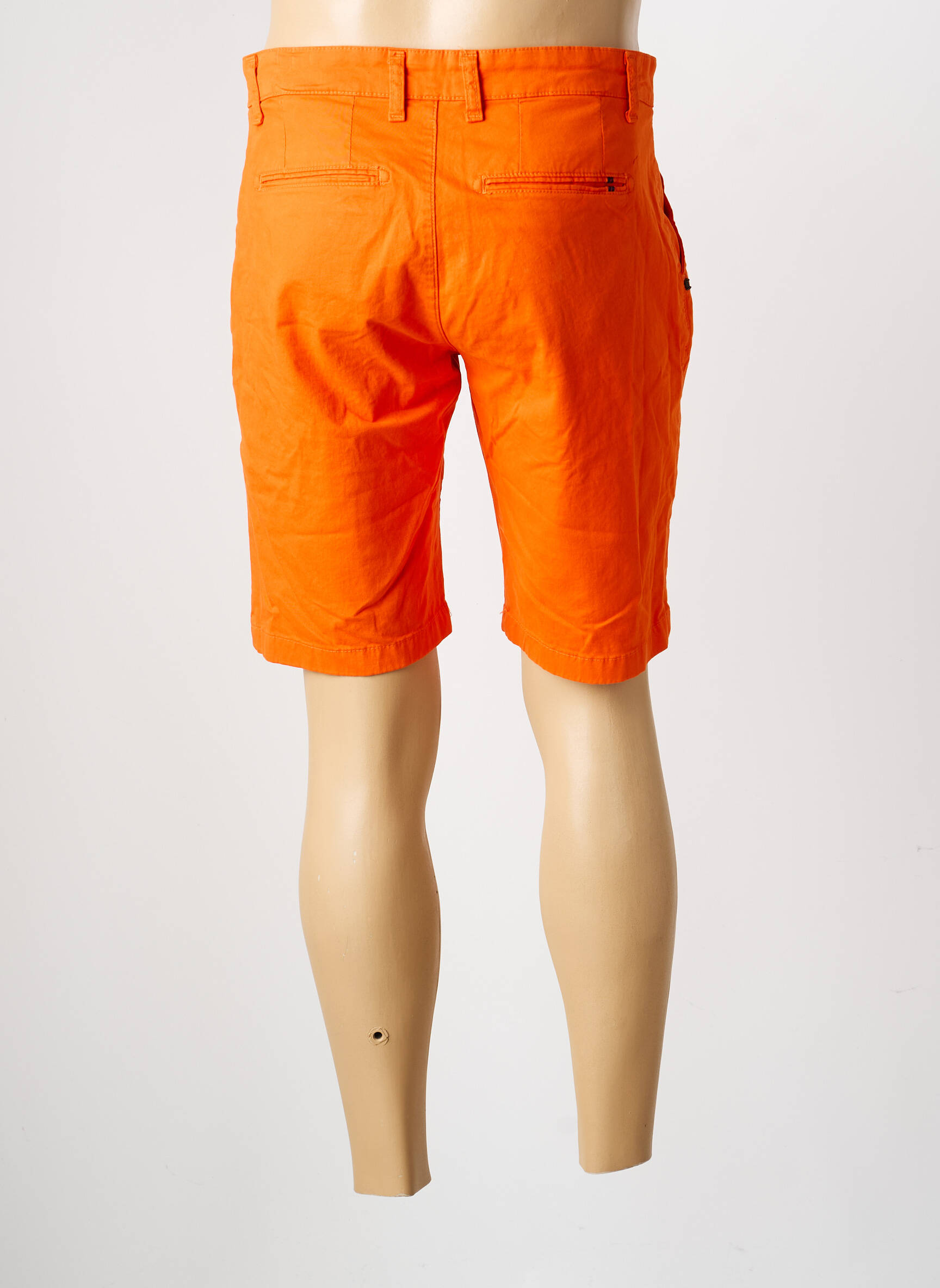Bermuda tissage denim taille normale orange RECYCLED ART WORLD homme