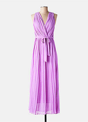 Robe longue sans manche sans manche violet LOLA CASADEMUNT femme