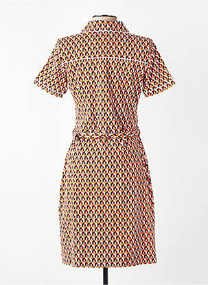 Robe mi-longue manches courtes manches courtes marron 4 FUNKY FLAVOURS femme
