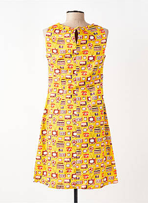 Robe courte sans manche sans manche jaune CISSI OCH SELMA femme