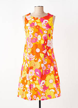 Robe courte sans manche sans manche orange CISSI OCH SELMA femme