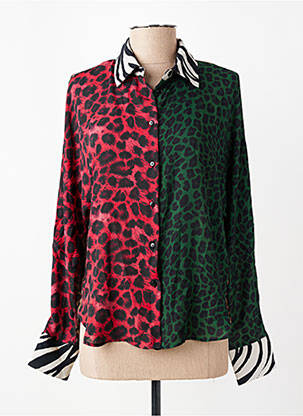 Chemisier tissage crêpe manches longues noir LOLA CASADEMUNT femme