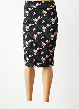 Jupe mi-longue stretch noir 4 FUNKY FLAVOURS femme