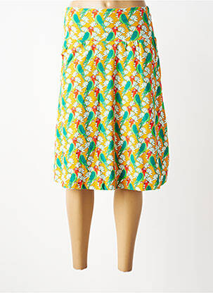Jupe mi-longue stretch jaune BAKERY LADIES femme