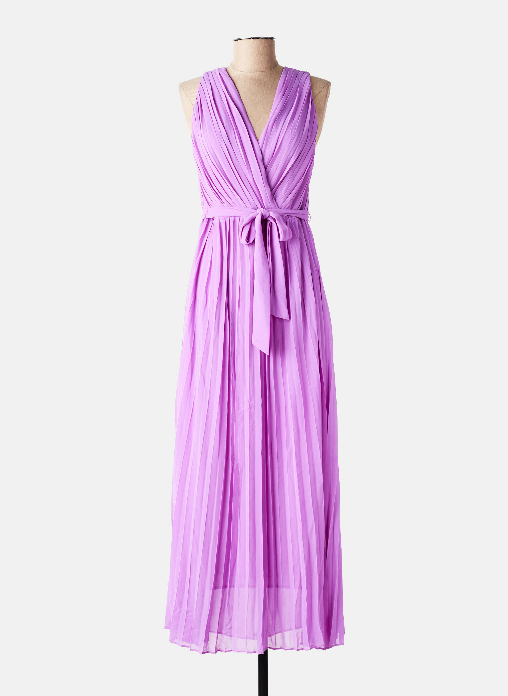 Robe longue sans manche sans manche violet LOLA CASADEMUNT femme