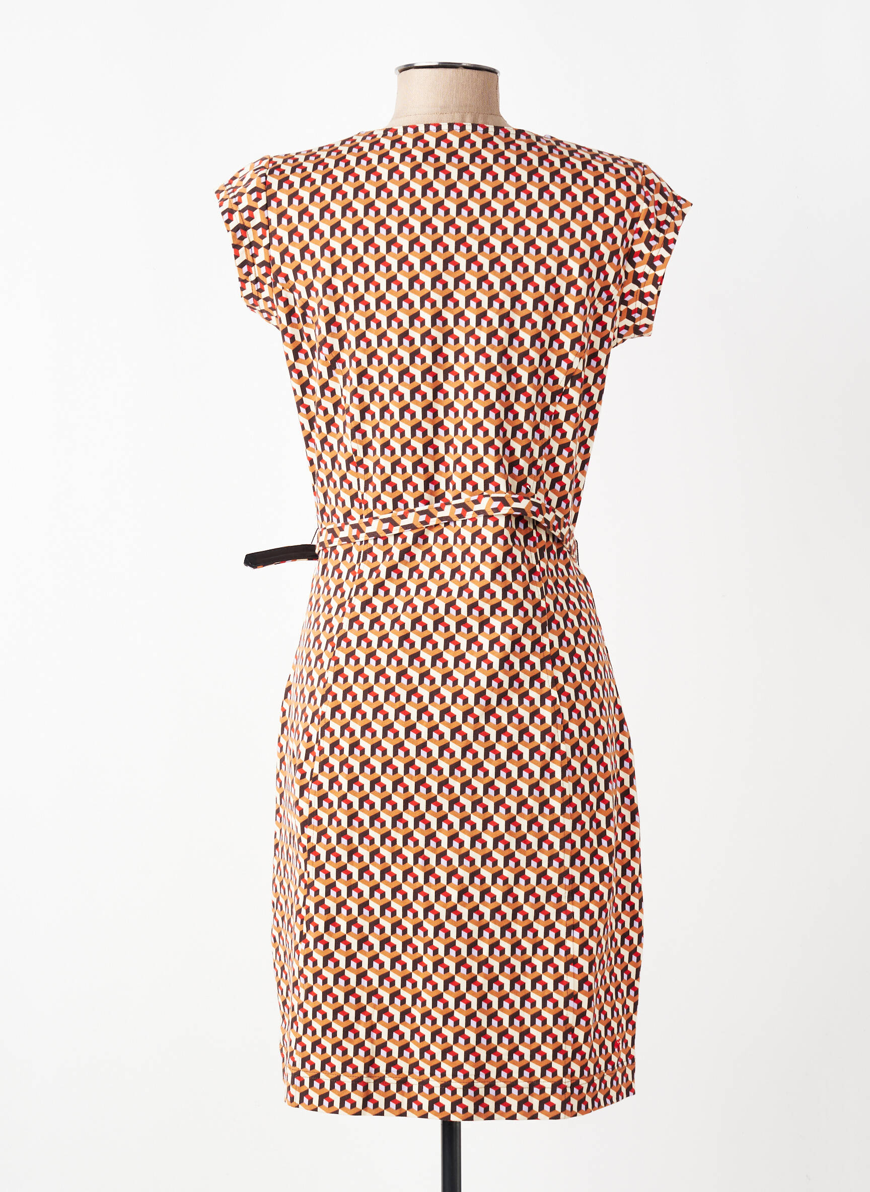 Robe courte manches courtes manches courtes marron 4 FUNKY FLAVOURS femme