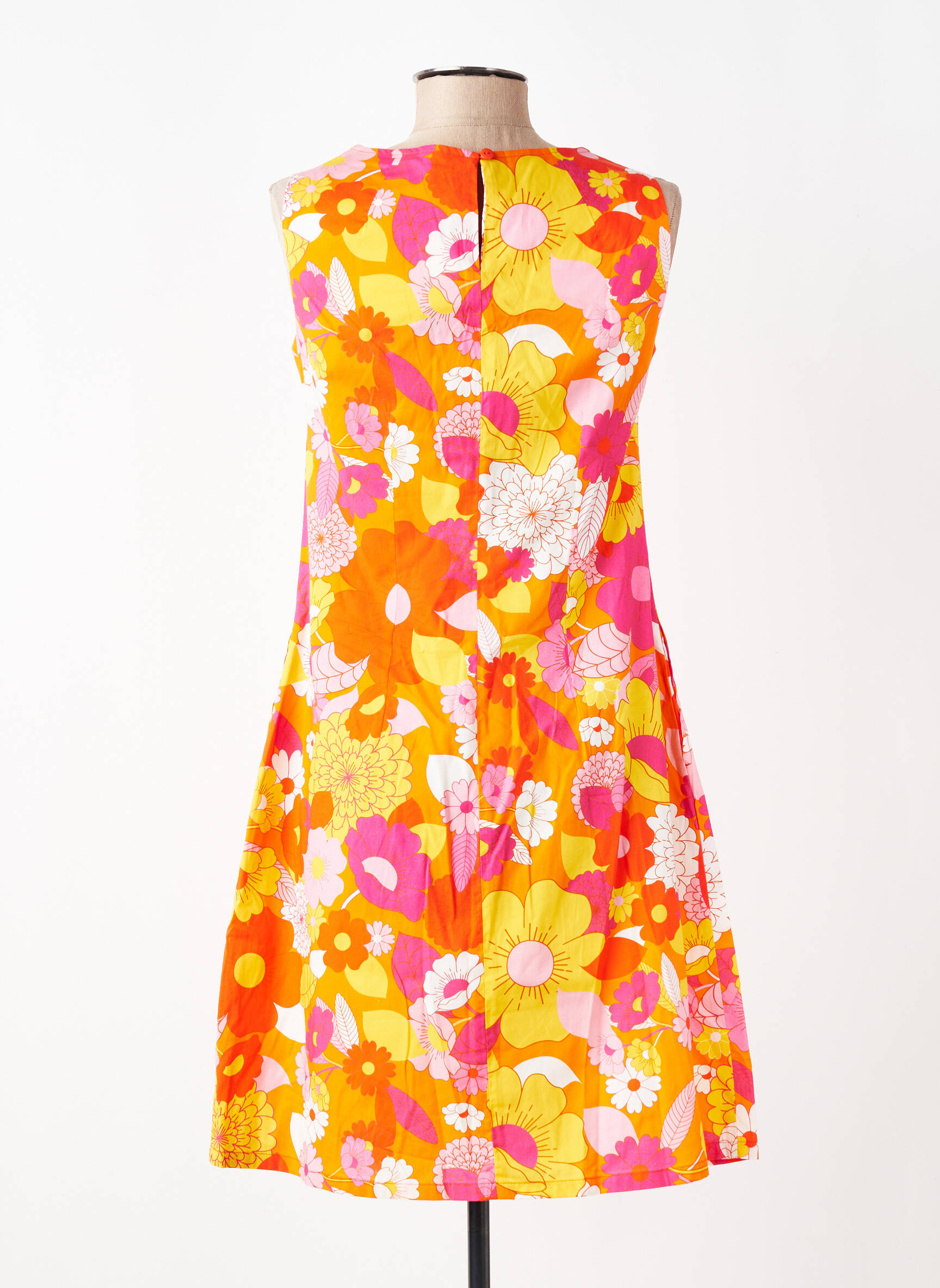 Robe courte sans manche sans manche orange CISSI OCH SELMA femme