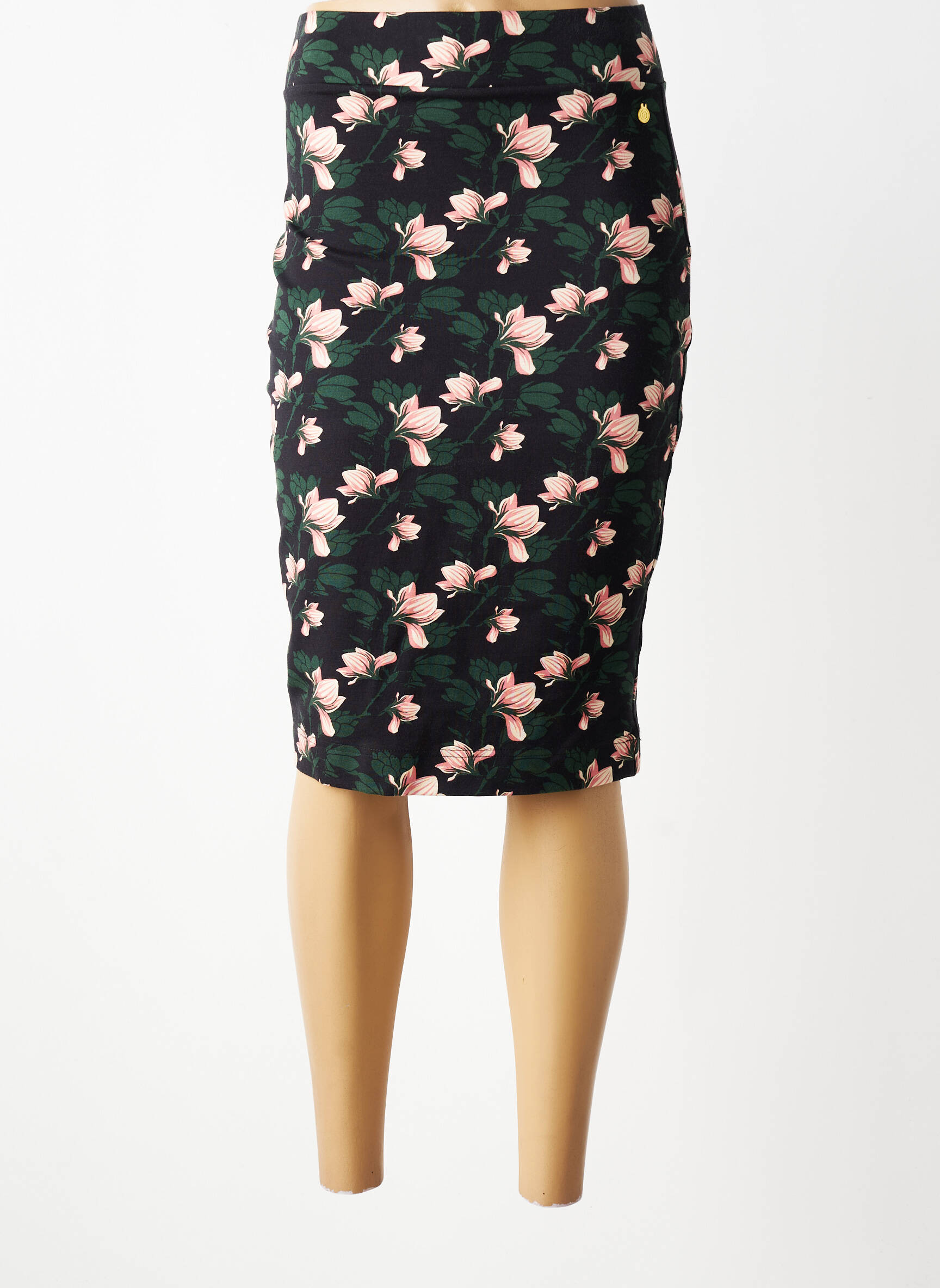 Jupe mi-longue stretch noir 4 FUNKY FLAVOURS femme
