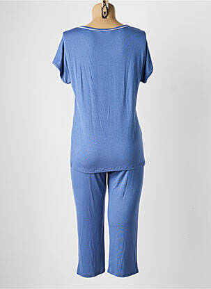 Pyjama tissage jersey bleu MASSANA femme