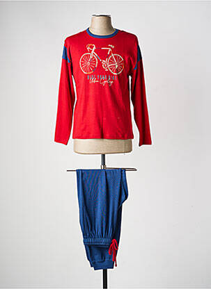 Pyjama bas pantalon rouge MASSANA garçon