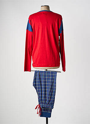 Pyjama tissage jersey rouge MASSANA femme