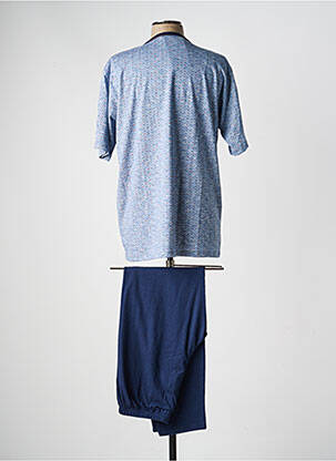Pyjama col v bleu MASSANA homme