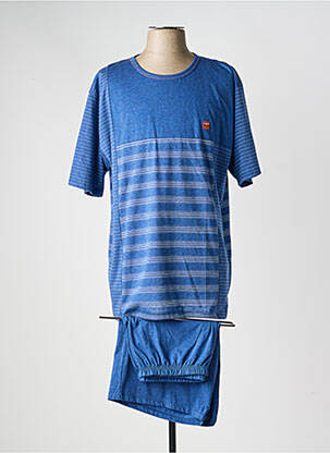 Pyjama manches courtes bleu MASSANA femme