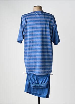 Pyjama manches courtes bleu MASSANA femme