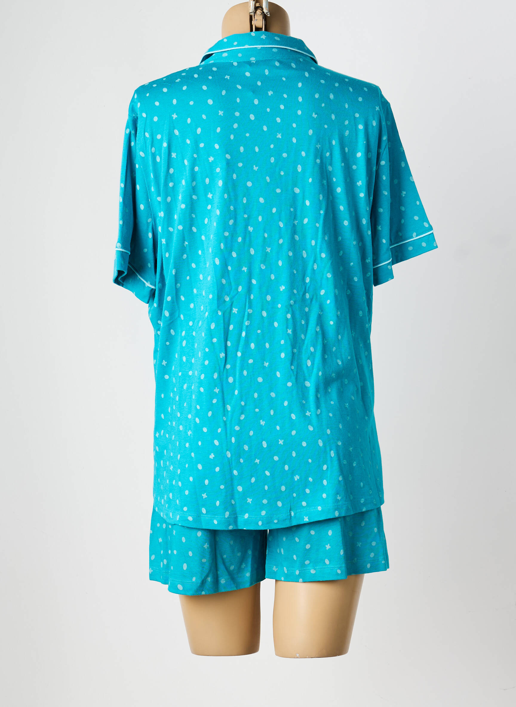 Pyjama tissage jersey bleu MASSANA femme