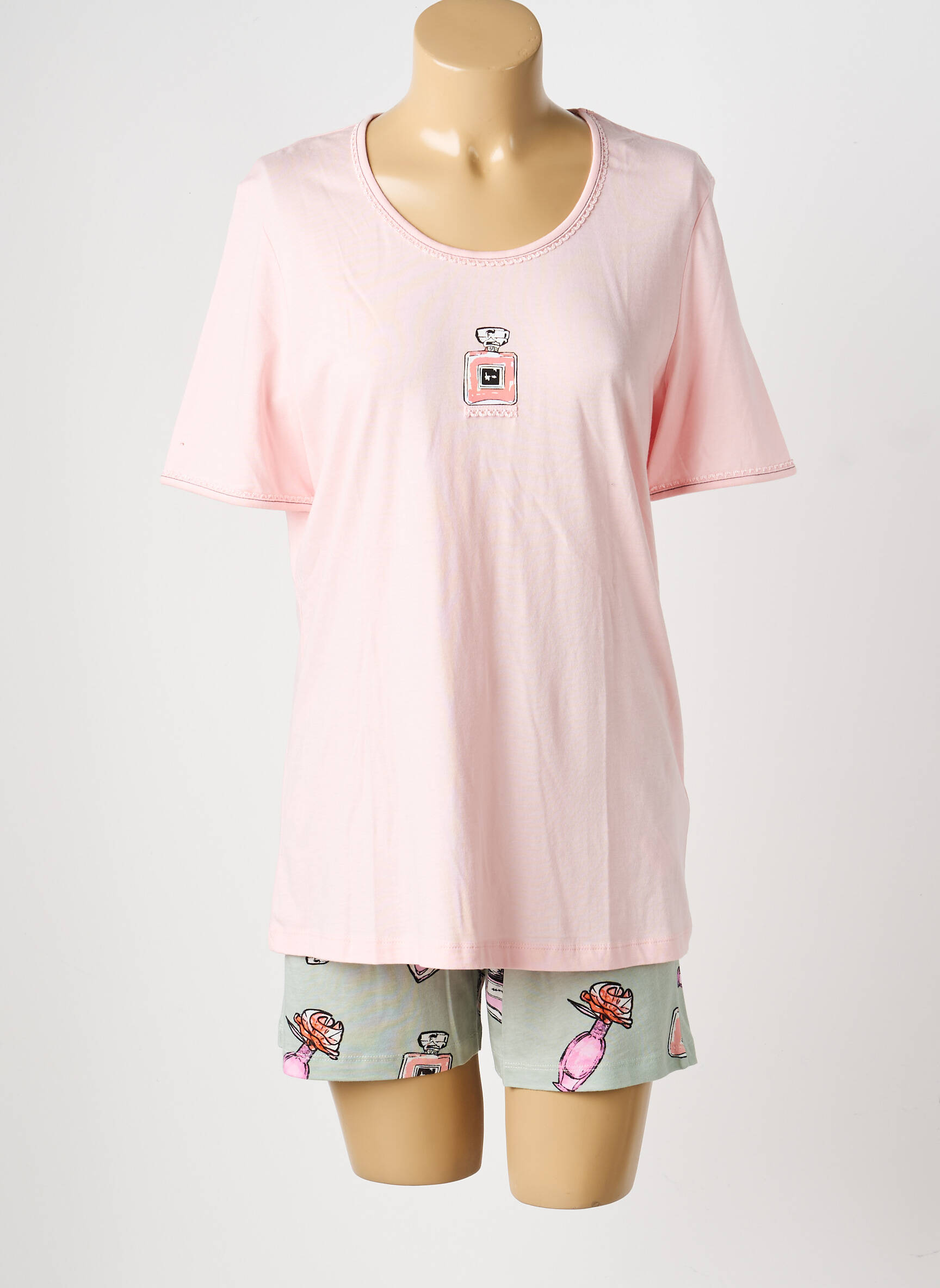 Pyjama tissage jersey rose RINGELLA femme
