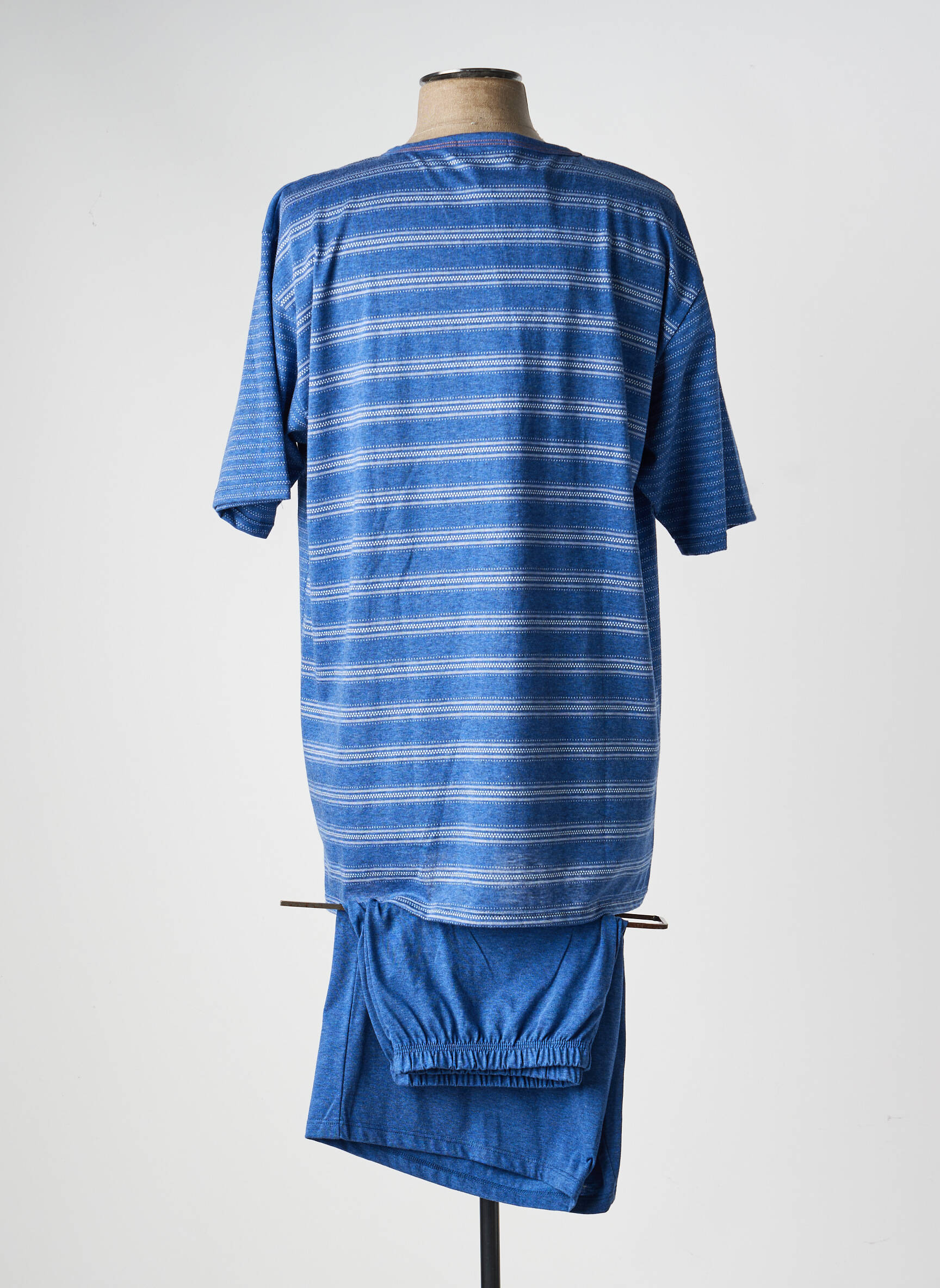 Pyjama manches courtes bleu MASSANA femme