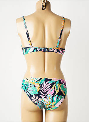 Maillot de bain 2 pièces stretch haut soutien-gorge balconnet vert SUNMARIN femme
