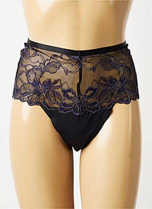 Culotte haute tissage satiné noir TRIUMPH femme