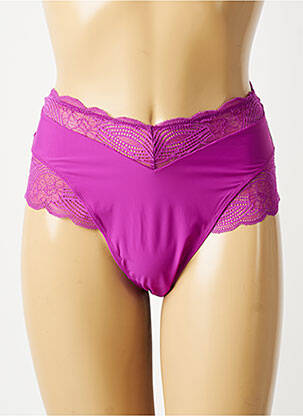 Culotte haute tissage dentelle violet TRIUMPH femme