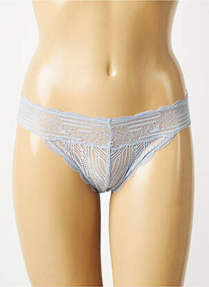 Tanga stretch bleu TRIUMPH femme