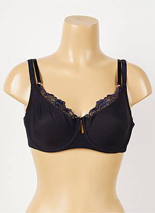 Soutien-gorge effet matière satinée haut soutien-gorge emboitant noir FLORALE BY TRIUMPH femme
