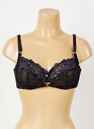 Soutien-gorge effet matière satinée haut soutien-gorge emboitant noir FLORALE BY TRIUMPH femme