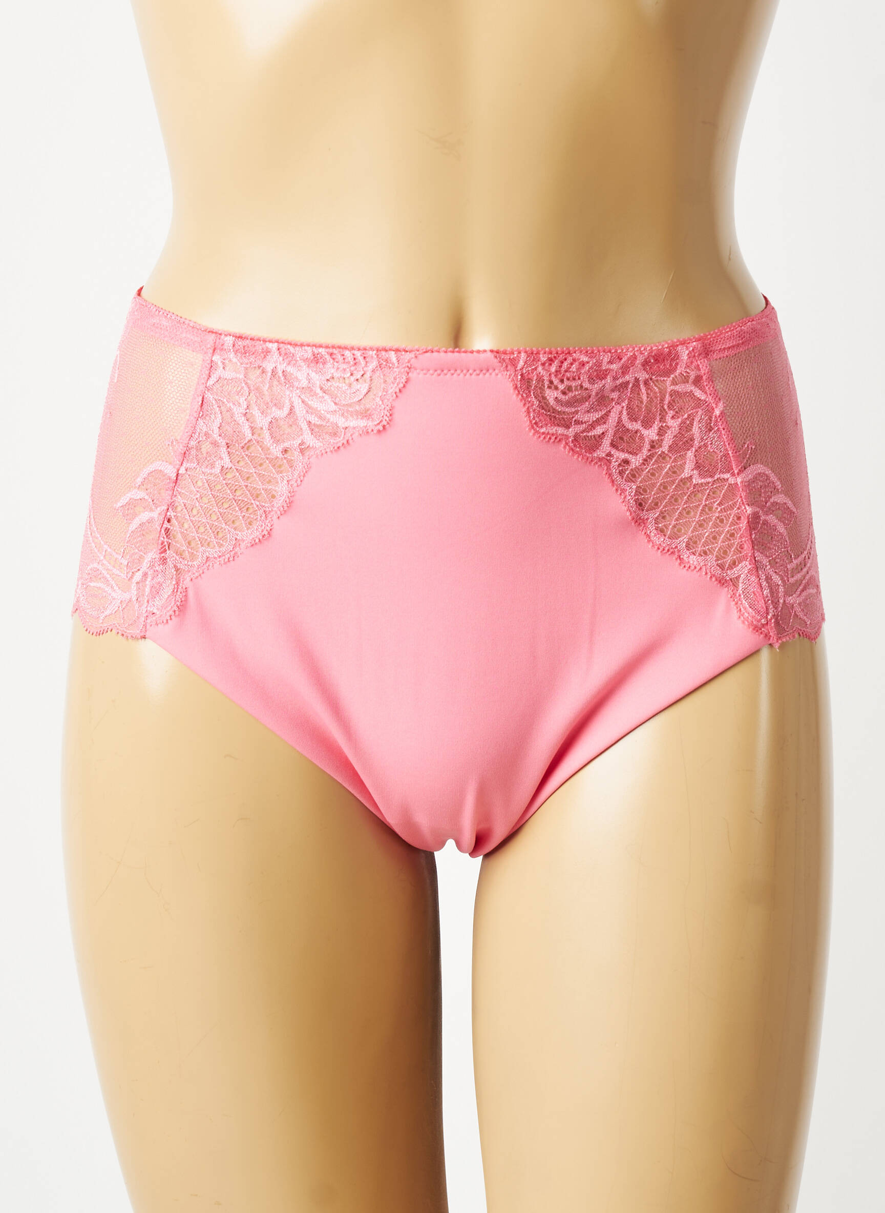 Culotte haute tissage satiné rose TRIUMPH femme
