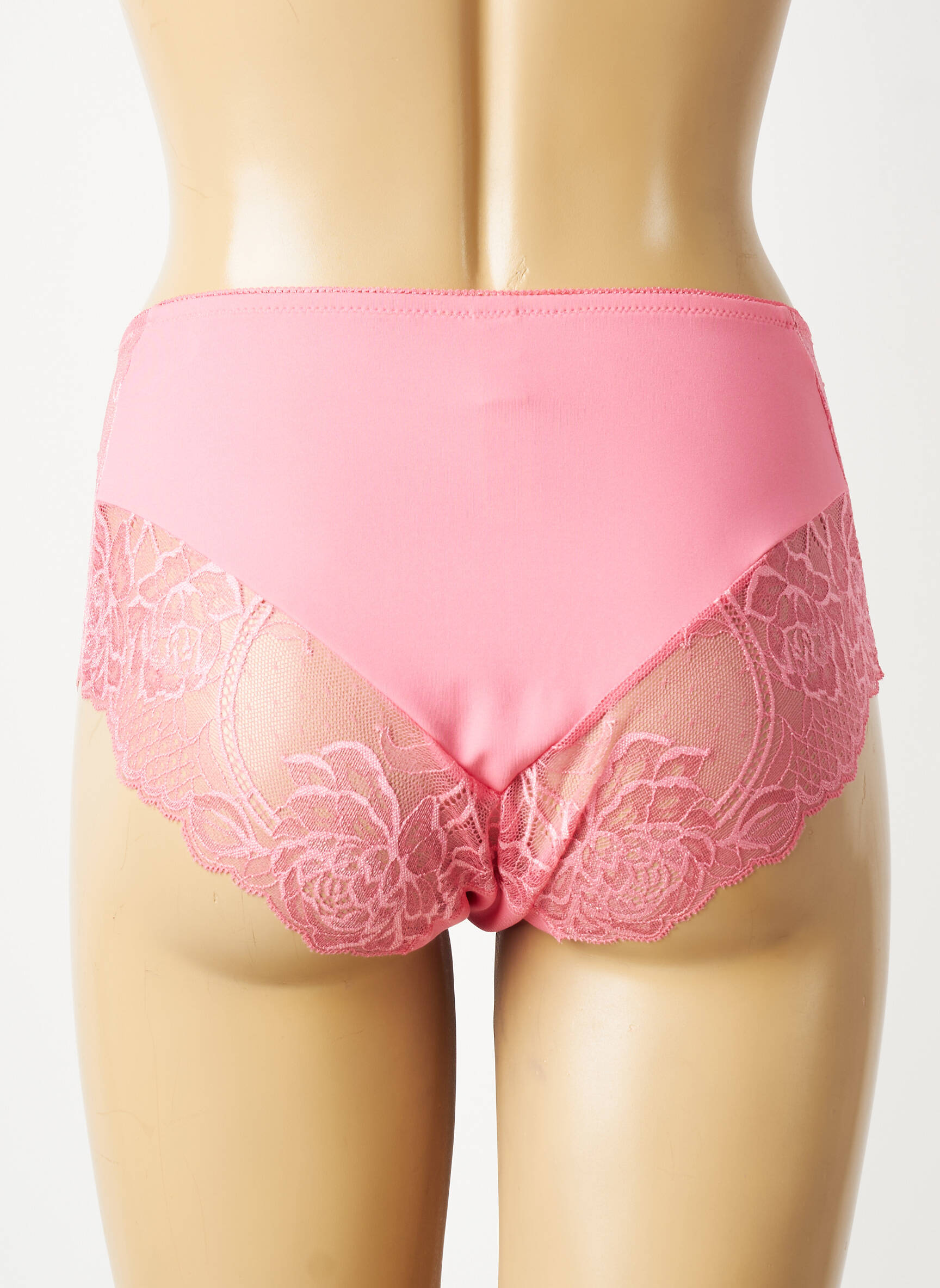 Culotte haute tissage satiné rose TRIUMPH femme