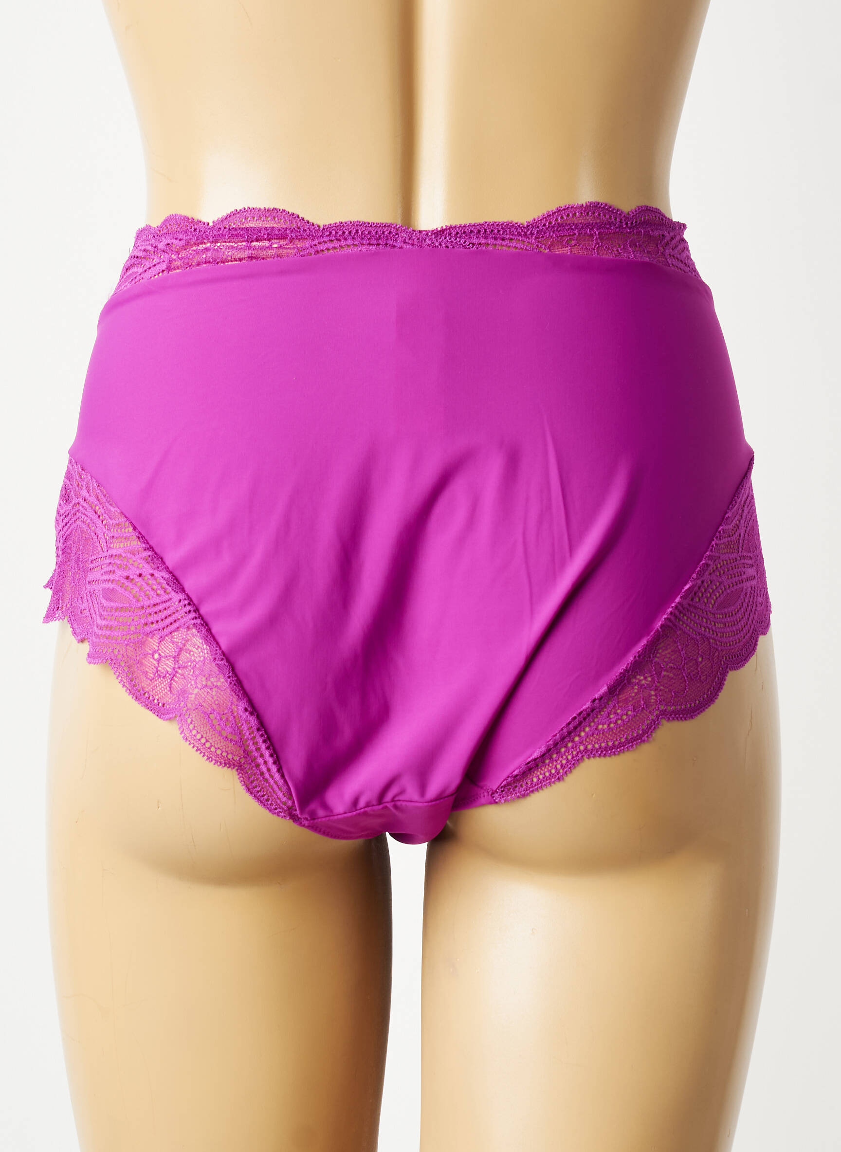 Culotte haute tissage dentelle violet TRIUMPH femme
