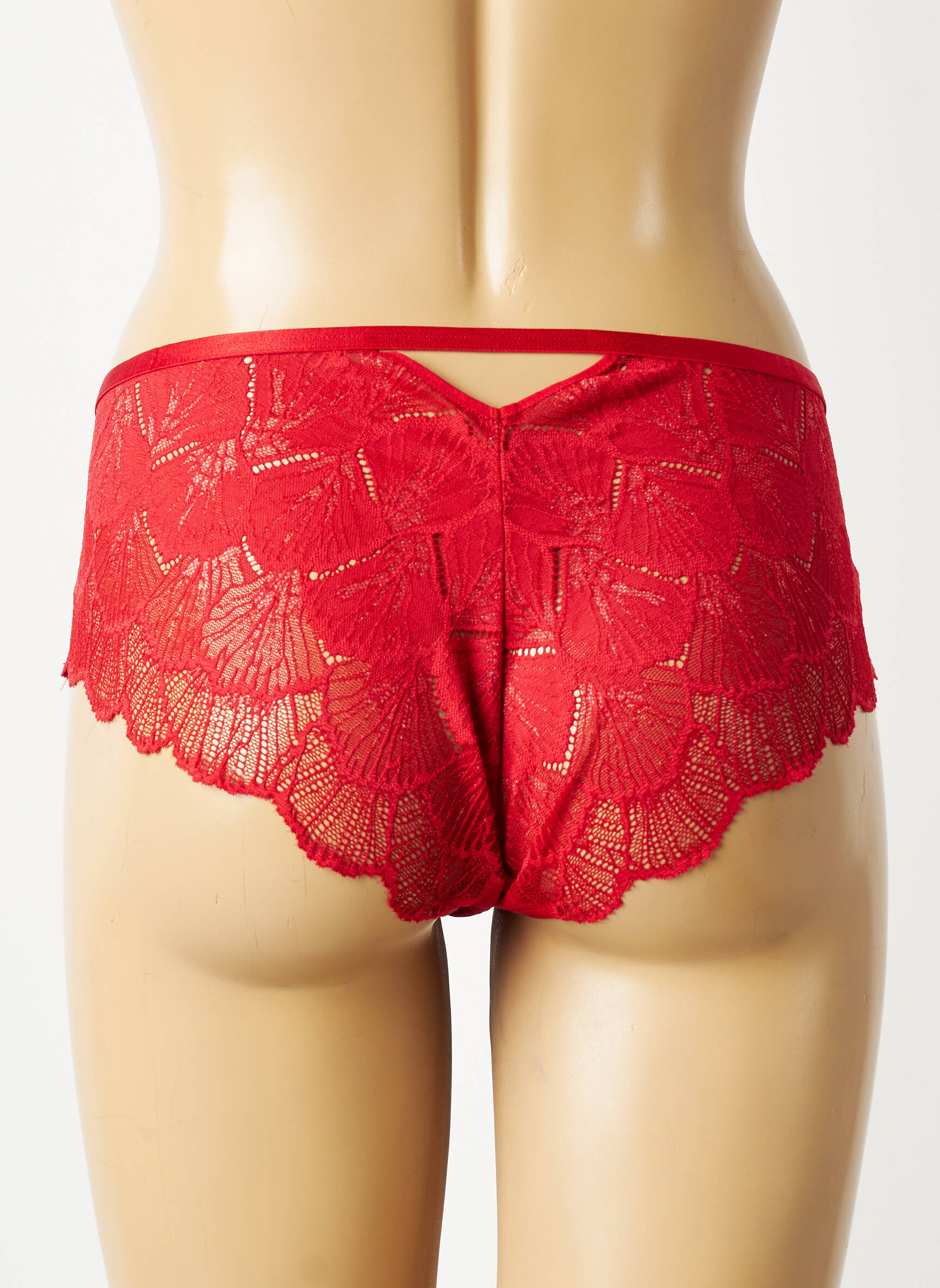 Culotte tissage dentelle rouge TRIUMPH femme