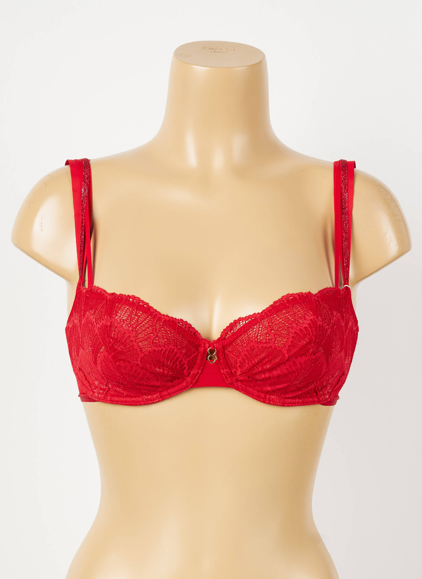 Soutien-gorge tissage dentelle haut soutien-gorge emboitant rouge TRIUMPH femme