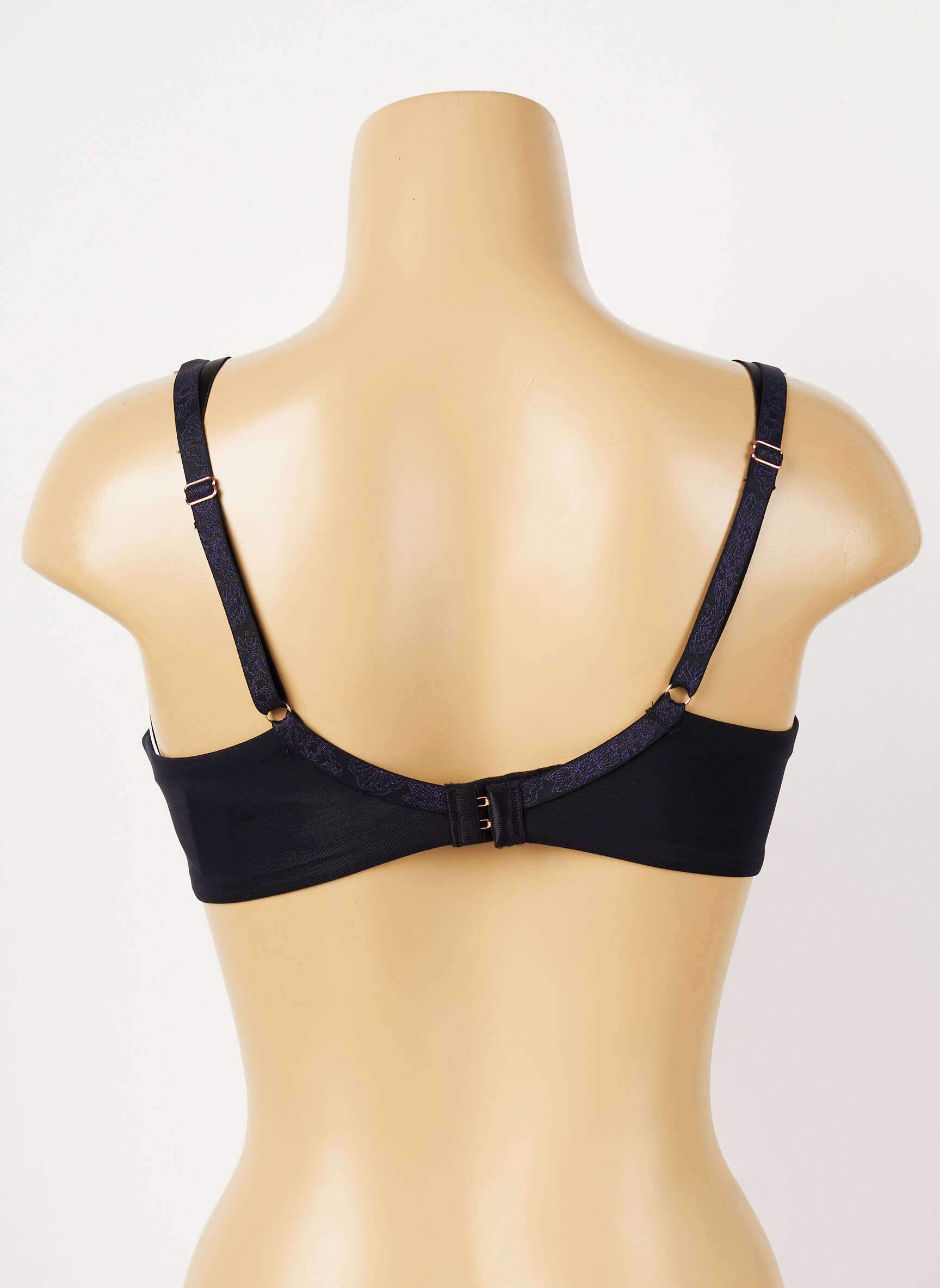 Soutien-gorge effet matière satinée haut soutien-gorge emboitant noir FLORALE BY TRIUMPH femme