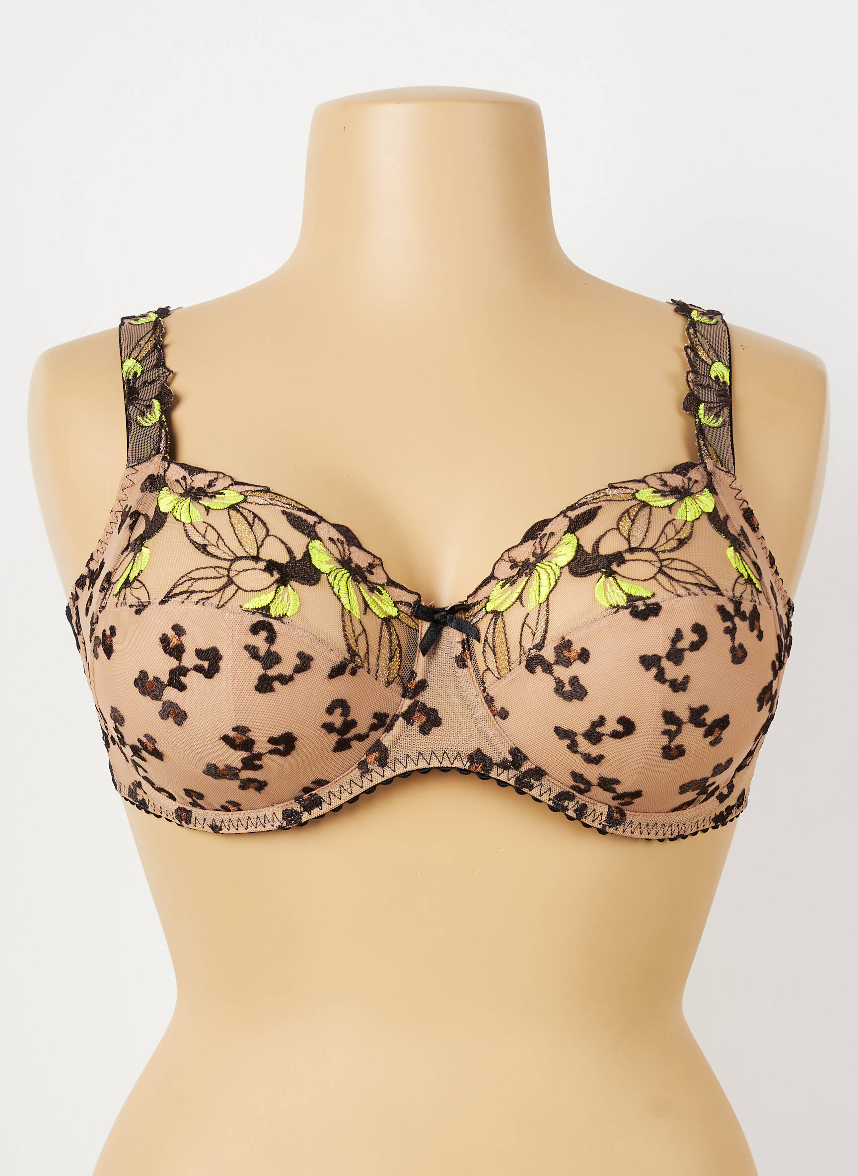 Soutien-gorge broderie haut soutien-gorge emboitant beige PRIMADONNA femme