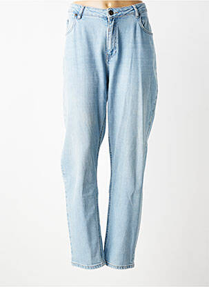 Jeans coupe droite stretch taille normale bleu ELORA femme