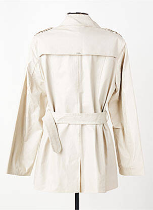 Trench tissage popeline sans capuche beige ELORA femme