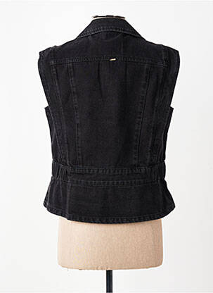 Gilet sans manche poches noir ELORA femme
