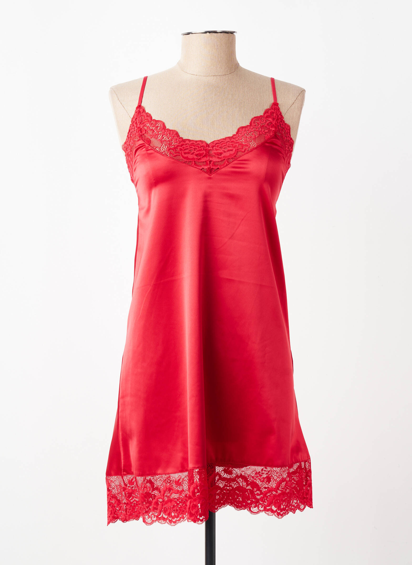 Nuisette/combinette stretch rouge JANIRA femme