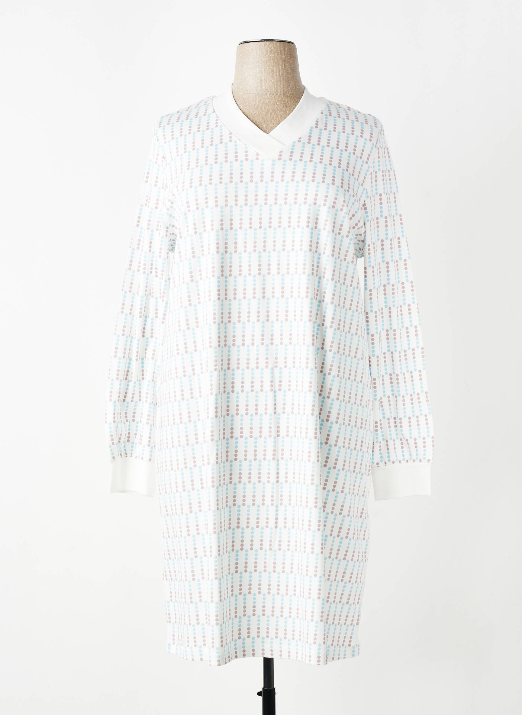 Chemise de nuit imprimé pois beige RINGELLA femme