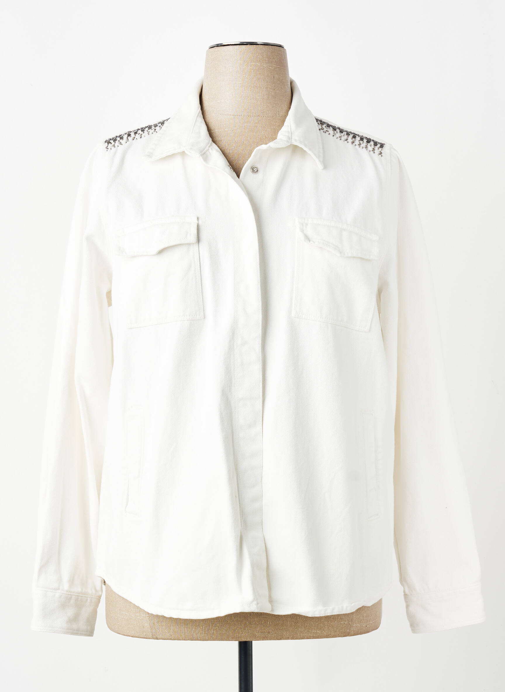 Blazer poches beige ELORA femme