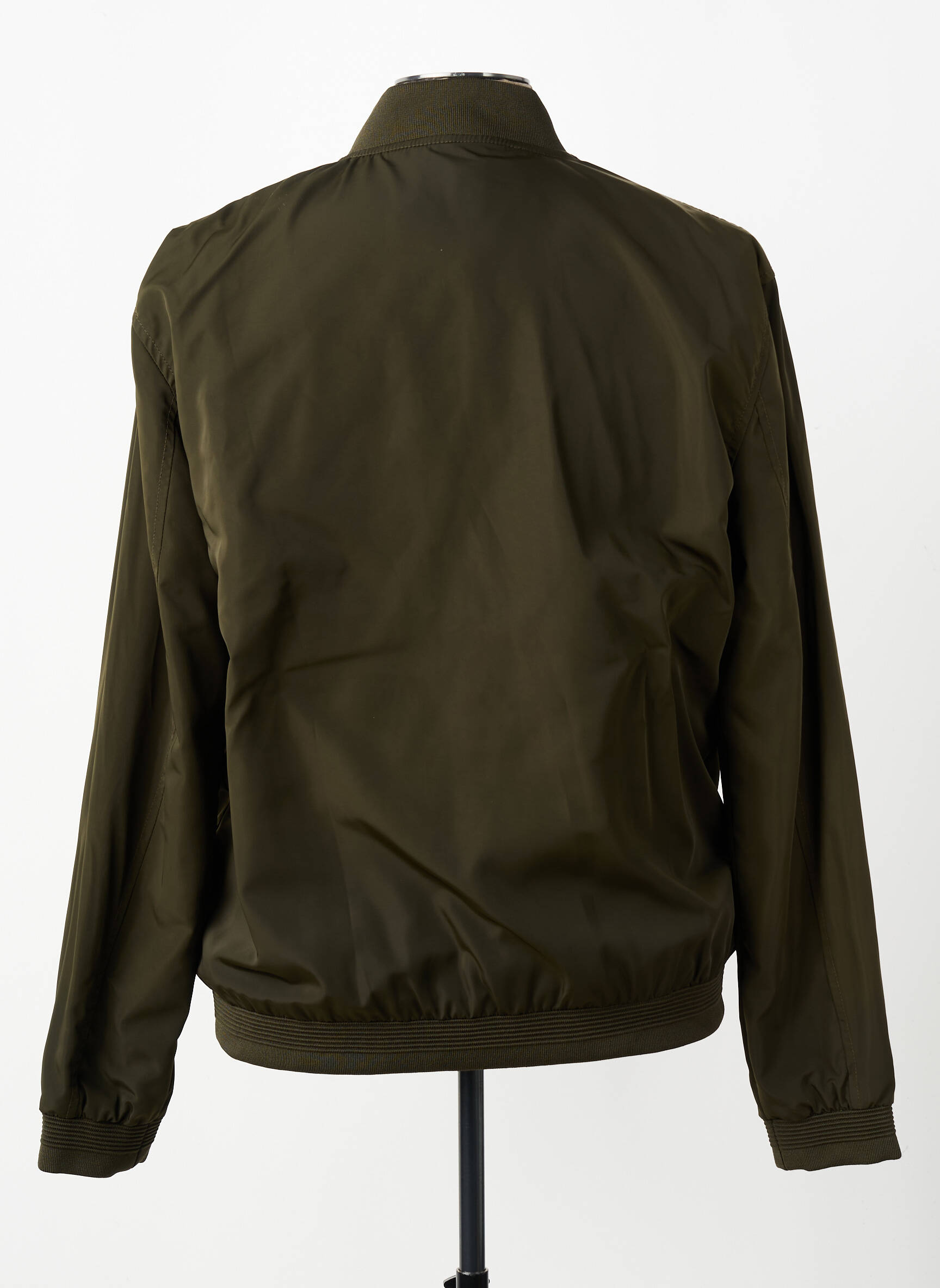 Blouson col v vert ELORA femme