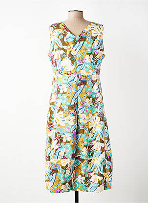 Robe mi-longue sans manche sans manche bleu SWEET MISS femme