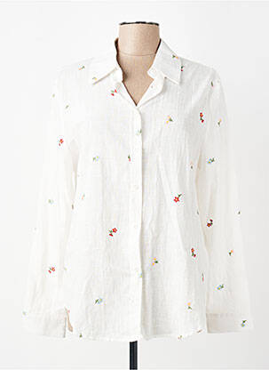 Chemisier coupe droite manches longues blanc SWEET MISS femme